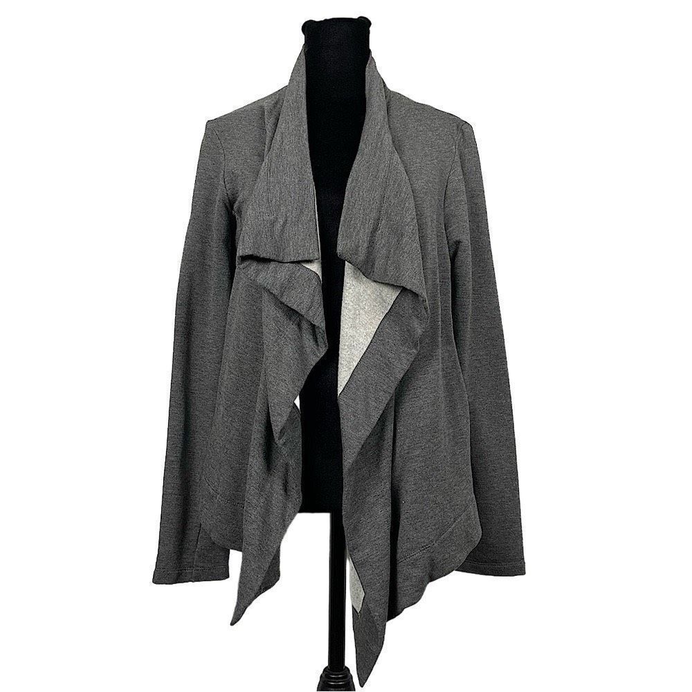 Heather By Bordeaux NWOT Gray Fleece Lined Open Cardigan -‎ Women’s M